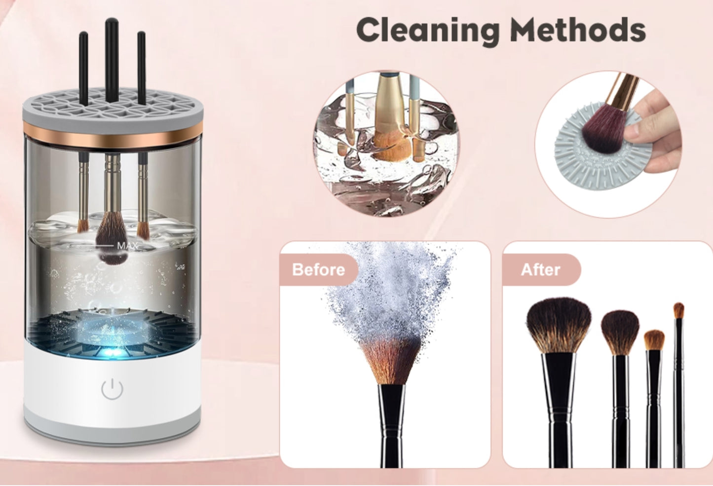 SpinClean Makeup Brush Reviver